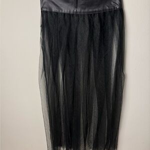 Chic Black Sheer Maxi Skirt